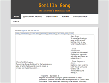 Tablet Screenshot of gorillagong.com